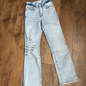 Good American high waist crop jeans 0/25